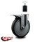 Service Caster 6'' Thermoplastic Rubber Swivel 1-1/2'' Expanding Stem Caster Total Lock Brake SCC-EXTTL20S614-TPRB-112 - alternate 3